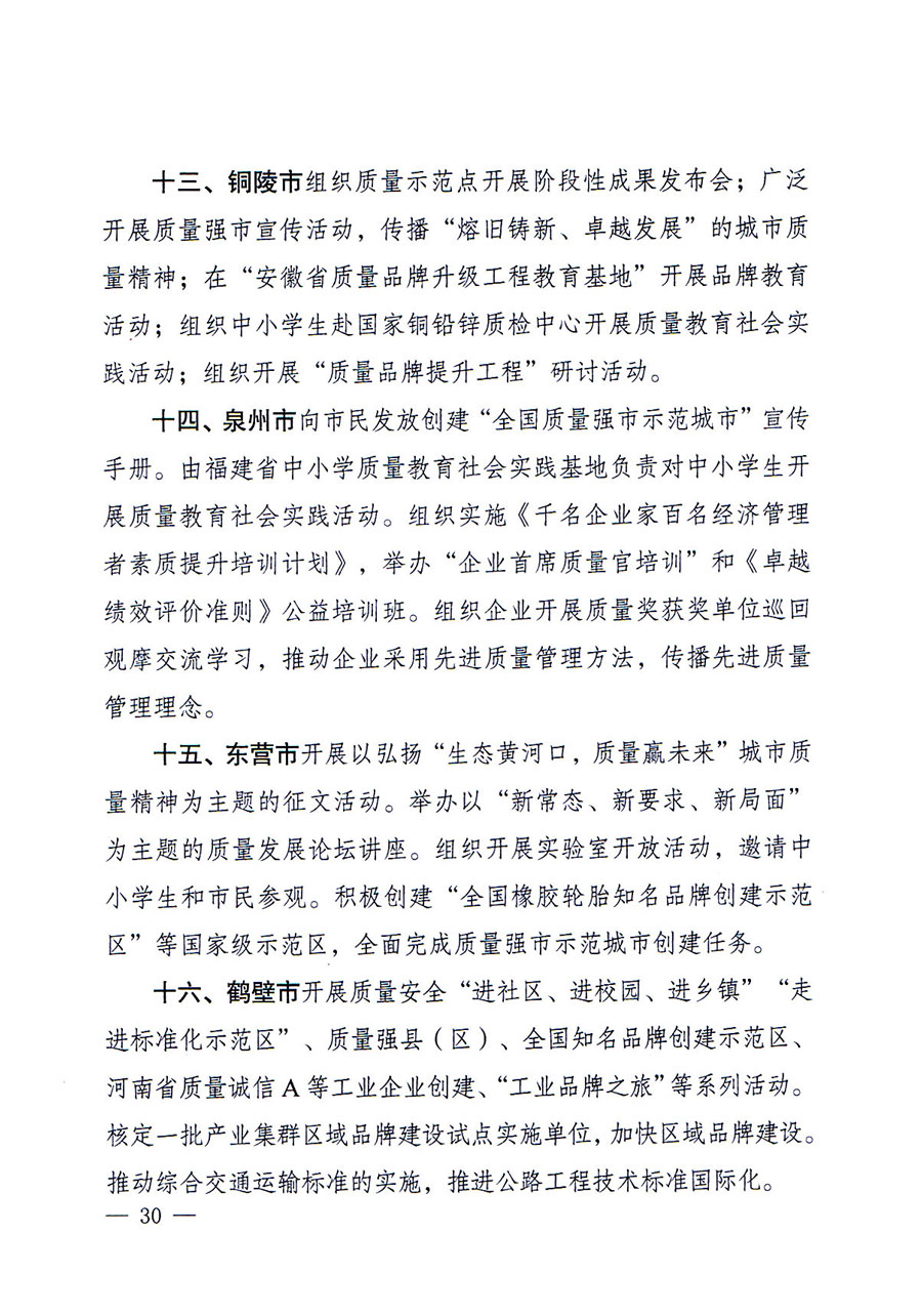 質(zhì)檢總局等關(guān)于開展2016年全國&ldquo;質(zhì)量月&rdquo;活動的通知